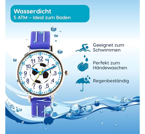 Навчальний аналоговий наручний годинник Kiddus KI10323 для дітей (my-18119)