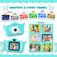 Дитяча цифрова камера ASTGMI C3Pro для малюків з SD-картою 32 ГБ та силіконовим чохлом (my-3046)