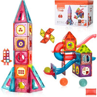 Навчальний конструктор - Магнітні будівельні блоки Beeyouk 107 магнітних деталей, подарунок для дітей 3-8 років (my-2038)