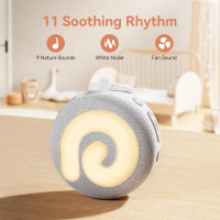 Генератор білого шуму для сну Dreamegg D11 Baby Sleep Sound Machine із нічником, 11 заспокійливих звукових терапій. (My-0161)