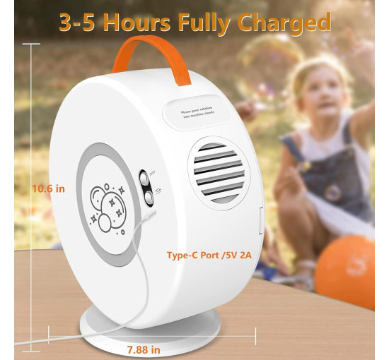 Автоматический генератор мыльных пузырей Wedinard полностью закрытый вращающийся на 260 градусов (my-18115)