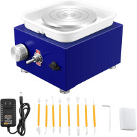 Міні-машина для гончарного кола NantFun 65 см х 10 см з двома поворотними столами знімною формувальною машиною регульованою швидкістю електричним керамічним колом (my-17020)