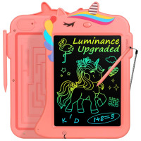 Планшет для рисования и письма Jasonwell Pink Unicorn с ЖК-дисплеем - доска для рисования для детей (возраст 2-8 лет), развивающая обучающая игрушка (my-15102)