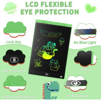 Портативна 8,5-дюймова дошка для малювання Genialba GNGM001CG зелений (my-15204)