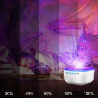 Зоряний нічний проектор з дистанційним керуванням JUZIHAO Star Projector Galaxy Light білий (my-4019)