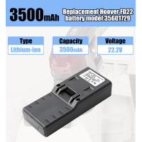 Змінний акумулятор Remate FD22 ємністю 3500 мАг для моделі Hoover 35601729 B001 (my-17176)