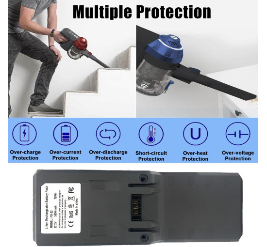 Змінний акумулятор Remate FD22 ємністю 3500 мАг для моделі Hoover 35601729 B001 (my-17176)