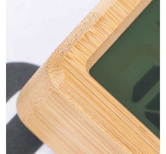 Цифровые настольные часы-будильник Beavorty Wood со светодиодным дисплеем и датчиком света (my-2071)