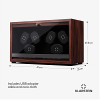 Шкатулка для завода часов, ротомат витрина Klarstein Brienz 6 Rotomat 10045572 (my-5013)