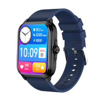 Водонепроницаемые смарт-часы T90 1.91-дюймовый IPS-экран IP67, поддержка вызовов Bluetooth, темно-синий (my-9082)