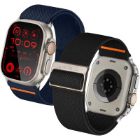 Широкий сменный ремешок из эластина Solo Loop совместимых с часами Apple watch Ultra 2/Ultra, 38/40/41 мм, 2 спортивных эластичных нейлоновых ремешка (my-14056)