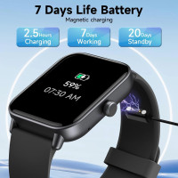 Смарт-годинник Faweio IDW19 водонепроникний IP68, Bluetooth 5.3, 1,8-дюймовий фітнес-трекер з монітором серцевого ритму і сну SpO2 (my-14069)