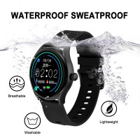 Силіконовий тонкий ремінець для годинника з функцією швидкого зняття BISONSTRAP, 22 мм, чорний (my-15286)