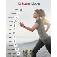 Розумний фітнес-годинник SHANG WING Lynn для жінок з екраном 11 дюйма невеликий стильний розумний годинник з крокоміром монітором сну пульсометром (my-17106)