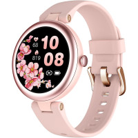 Умные фитнес-часы SHANG WING Lynn для женщин с экраном 11 дюйма небольшие стильные умные часы с шагомером монитором сна пульсометром (my-17106)