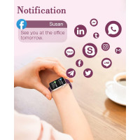 Тонкий жіночий фітнес-годинник SHANG WING L2 фітнес-трекер з пульсометром датчиком рівня кисню в крові крокоміром водонепроникний фіолетовий (my-17103)