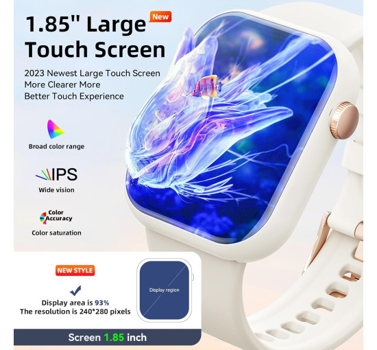 Умные часы Hwagol G28 на Android и iOS с 1.85 дюймовым фитнес-трекером (my-18052)