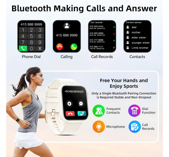 Умные часы Hwagol G28 на Android и iOS с 1.85 дюймовым фитнес-трекером (my-18052)