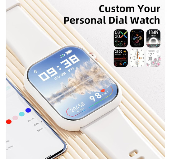 Умные часы Hwagol G28 на Android и iOS с 1.85 дюймовым фитнес-трекером (my-18052)