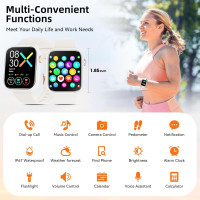 Розумний годинник Hwagol G28 на Android та iOS з 1.85 дюймовим фітнес-трекером (my-18052)