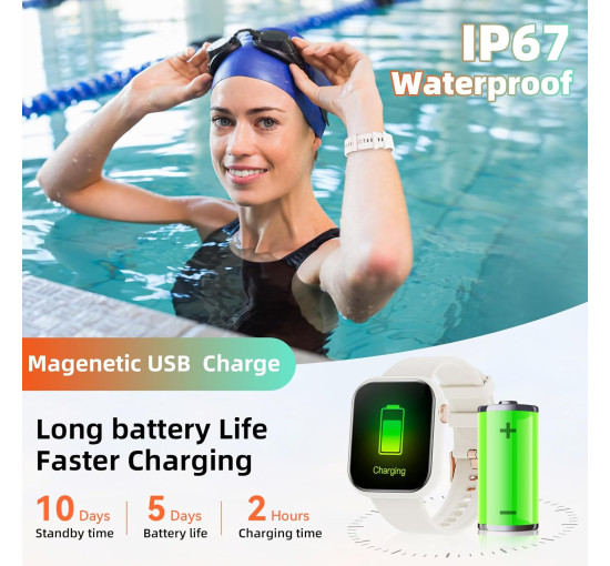 Умные часы Hwagol G28 на Android и iOS с 1.85 дюймовым фитнес-трекером (my-18052)