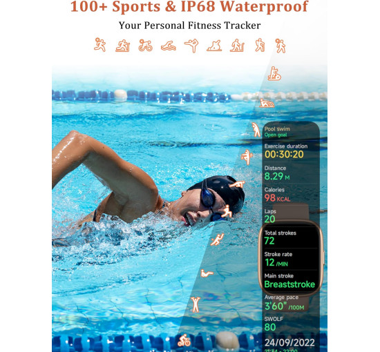 Розумний годинник з екраном 1,83 дюйма LODIMEKE IDW26 (my-18118)