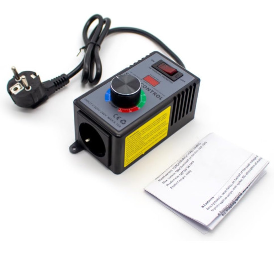 Электронный регулятор напряжения Jieotwice DJ-SC40 4000 Вт с защитой от перегрузки AC 220-240 В, регулятор скорости вентилятора (my-15088)