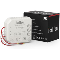 Диммерный выключатель, регулятор света, iolloi ID-B2L, 250 Вт светодиодный, 300 Вт галогенный, без нейтрали (my-15284)