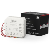 Диммерный выключатель, регулятор света, iolloi, макс. 250 Вт светодиодный, 300 Вт галогенный, с фазовым диммером, подходит для 2 разных напряжений (my-15283)