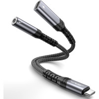 Адаптер для наушников и зарядного устройства JSAUX от USB C до 3,5 мм (my-4305)