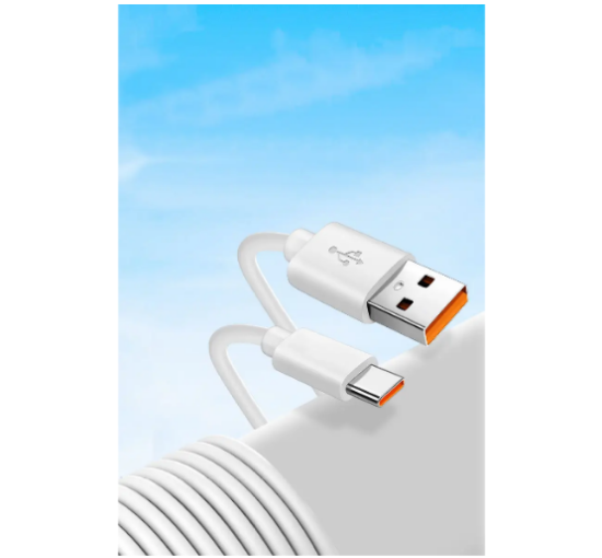Кабель Digital USB-Type-C 2A для заряджання та живлення 1,8 м Білий (код: USB Type-C 1,8m) (my-4296)