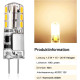 Светодиодные лампы теплого белого цвета Tailcas G4-3014-24LED 3000 К (my-4292)