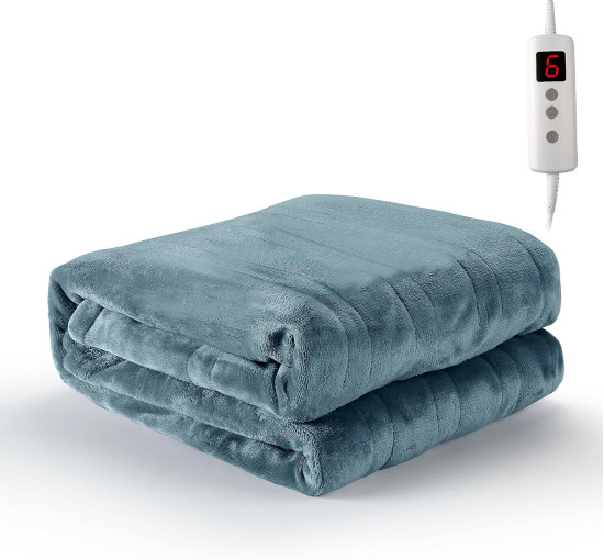 Электрическое одеяло 7chatudo  HT-20  размером 130 x 180 см с подогревом серый (my-1113)