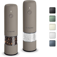 Компактний електричний набір для солі та перцю TLYSXPRO SYMQ бежевий (my-17175)