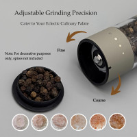 Компактний електричний набір для солі та перцю TLYSXPRO SYMQ бежевий (my-17175)