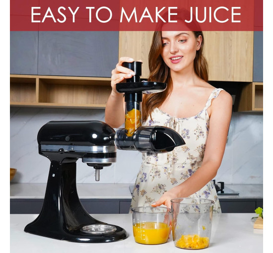 Насадка-соковитискач для міксерів KitchenAid KITOART чорна (my-18067)