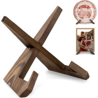 Підставка для тарілок ANBOXIT 6,5 дюйми, дерев'яна підставка для книг, фотографій, декоративних тарілок (my-15208)