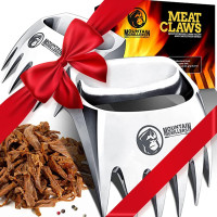 Измельчитель мяса Meat Claws MOUNTAIN GRILLERS ‎C-01, 2 когтя для барбекю, коптильни, гриля, цельный металл (my-14042)