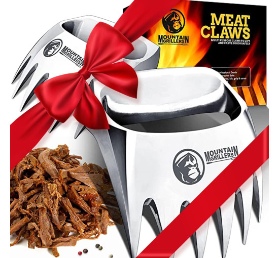 Измельчитель мяса Meat Claws MOUNTAIN GRILLERS ‎C-01, 2 когтя для барбекю, коптильни, гриля, цельный металл (my-14042)