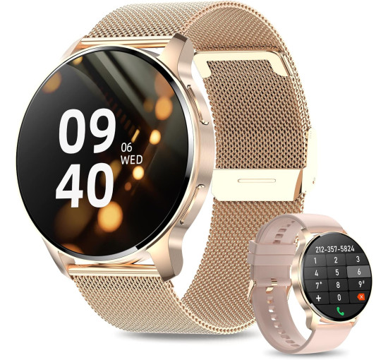 Водонепроницаемые смарт-часы Lefitus i50 Gold 1,32", IP67 для iPhone/Android (my-3007)
