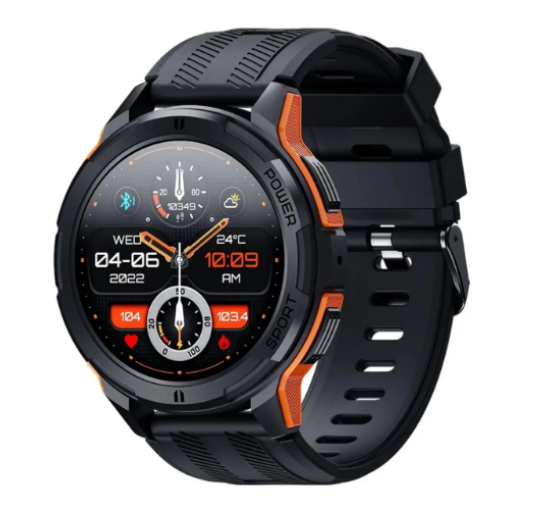 Защищенные умные (смарт) часы Oukitel BT10 1.43", AMOLED, IP68, 410 mAh, orange (my-3006)