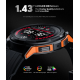 Защищенные умные (смарт) часы Oukitel BT10 1.43", AMOLED, IP68, 410 mAh, orange (my-3006)
