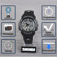 Годинник спортивний електронний Skmei 1163 чорний (my-17189)
