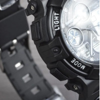 Часы спортивные электронные Skmei 1163 черные (my-17189)