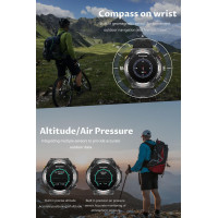 Смарт-годинник для чоловіків водонепроникні сумісний з Android та iOS Findtime FLD93SHSMBK чорний (my-17141)