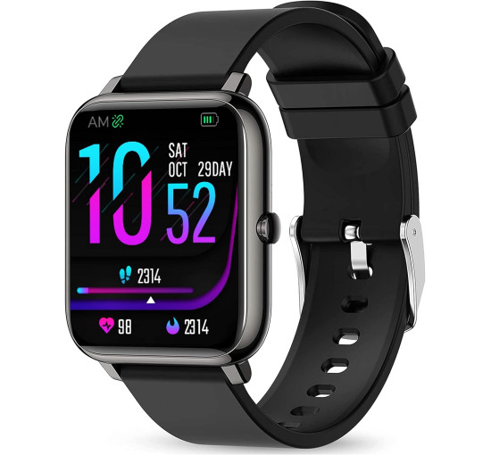 Розумний годинник Popglory P22 14-дюймовий сумісний з Android iOS чорний (my-17105)