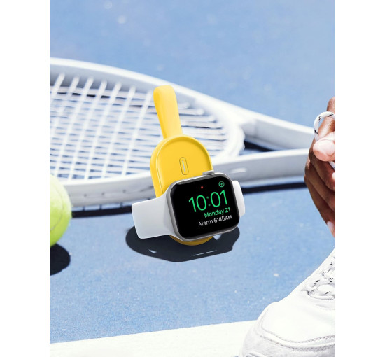 Бездротовий портативний зарядний пристрій Apple Watch VEGER V0102 жовтий (my-17092)