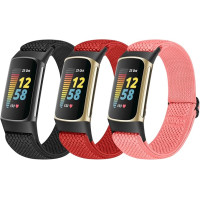 Эластичный нейлоновый ремешок Relting для Fitbit Charge 5 3 шт (my-12135)