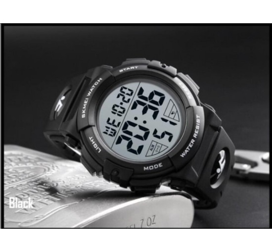 Мужские часы Skmei 1258 Черные (my-17099)