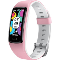 Умные часы CatShin ZL15-Pink фитнес-часы с шагомером, монитор сердечного ритма, артериального давления, монитор сна, пылевлагозащищенный корпус (my-2010)